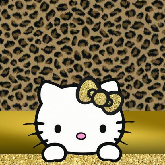 Hello Kitty Cheetah Print Wallpaper